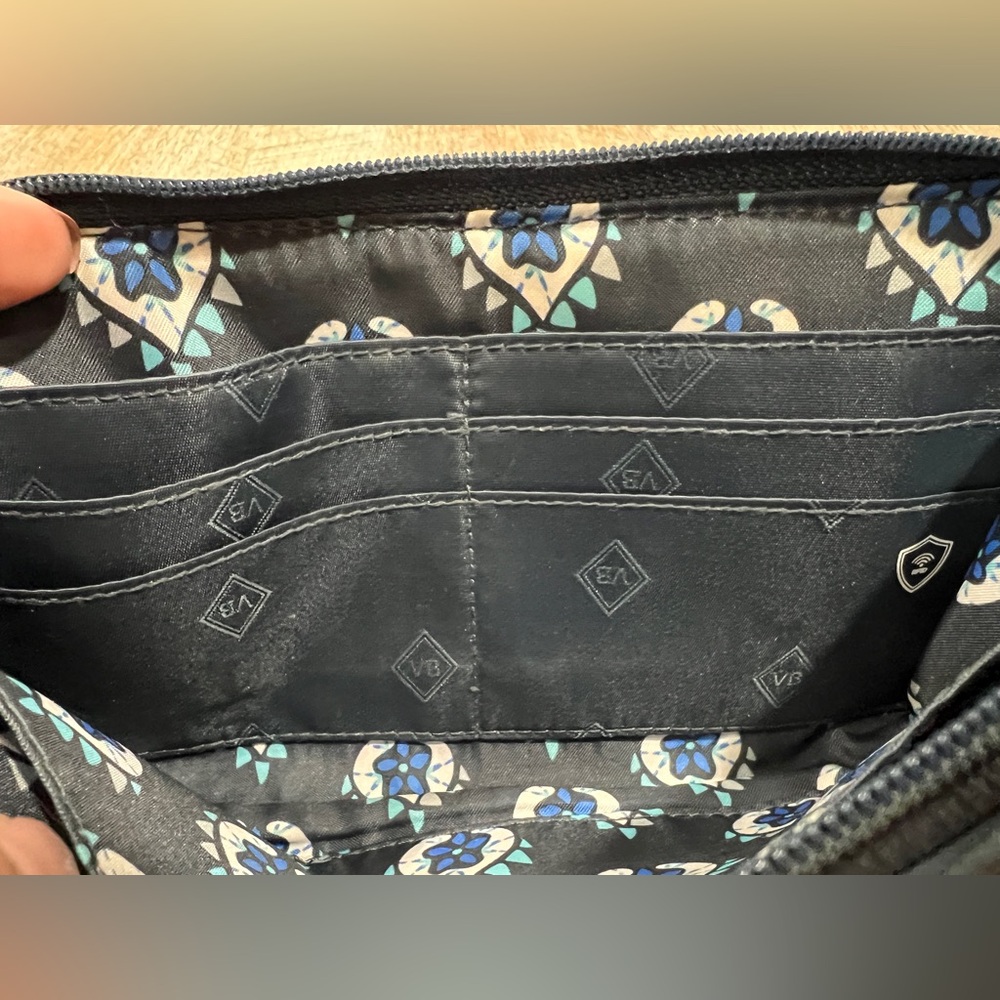 Vera Bradley Painted Feathers RFID All-In-One Wristlet Wallet - Picture 5 of 8